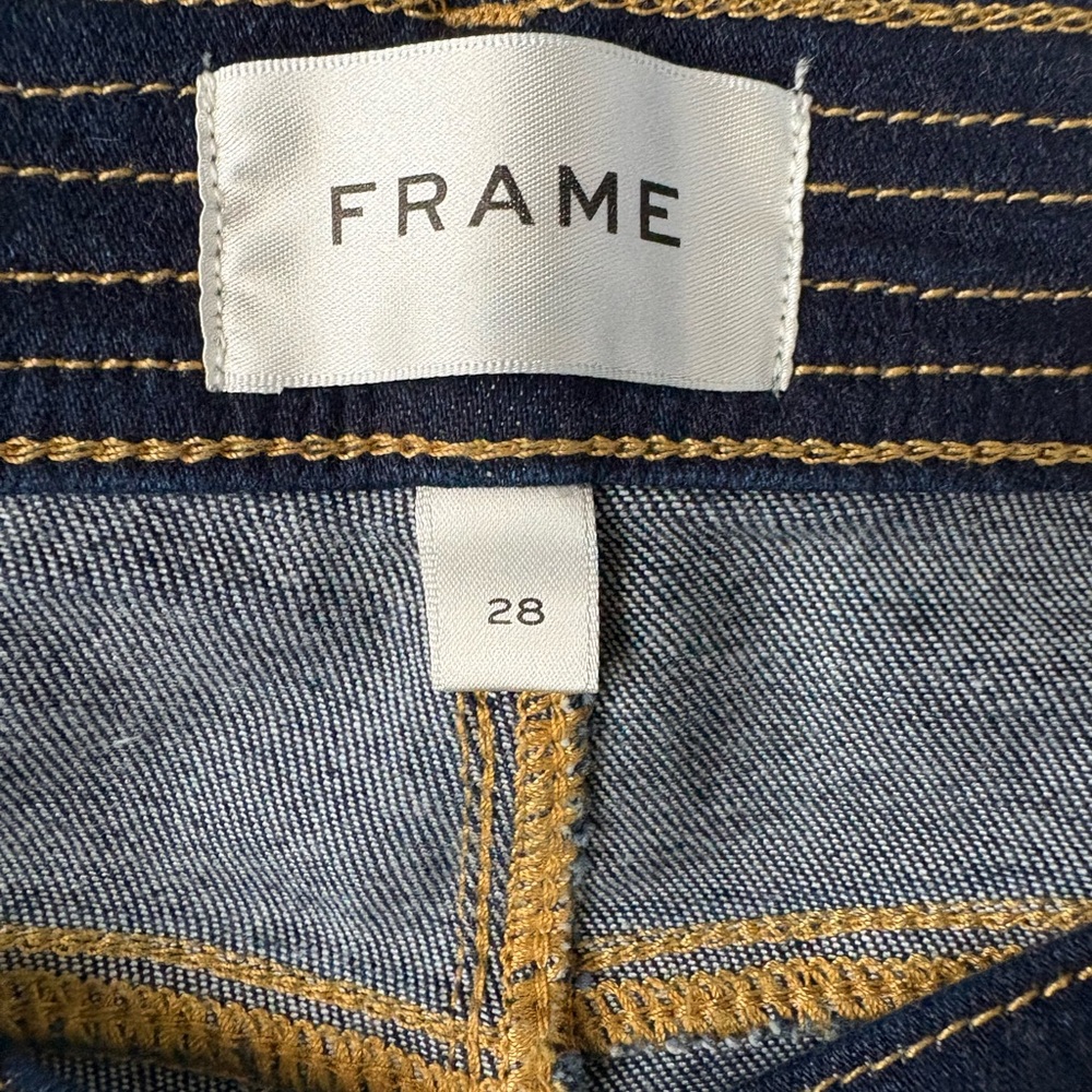 Frame Trapunto High Rise Straight Leg
Ankle Jeans Size 28 Stargirl Anthropologie - Picture 11 of 14